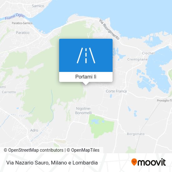 Mappa Via Nazario Sauro