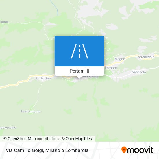 Mappa Via Camillo Golgi