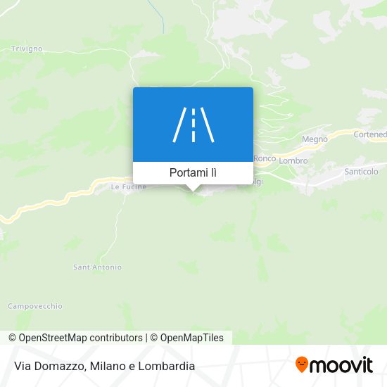 Mappa Via Domazzo