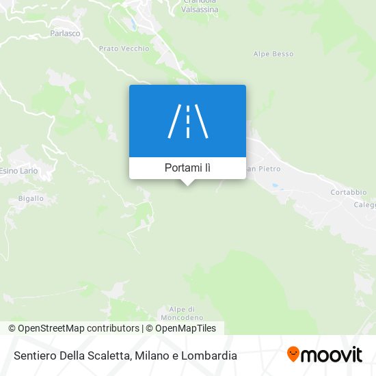 Mappa Sentiero Della Scaletta