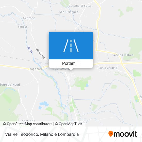 Mappa Via Re Teodorico