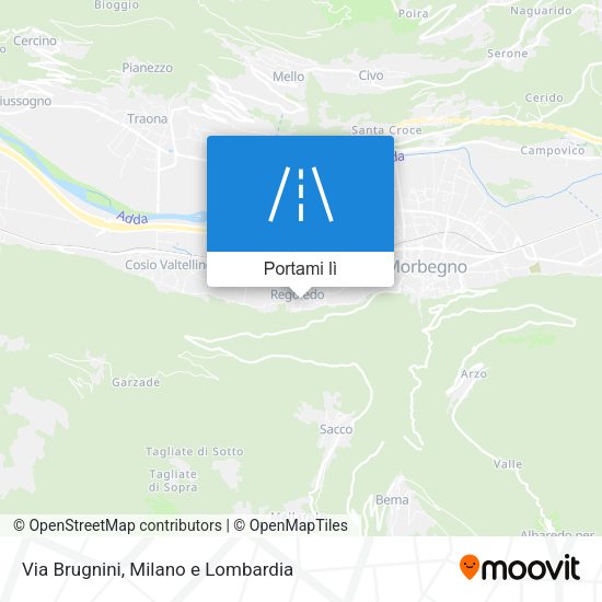 Mappa Via Brugnini
