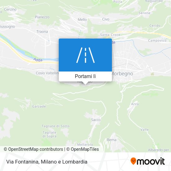 Mappa Via Fontanina