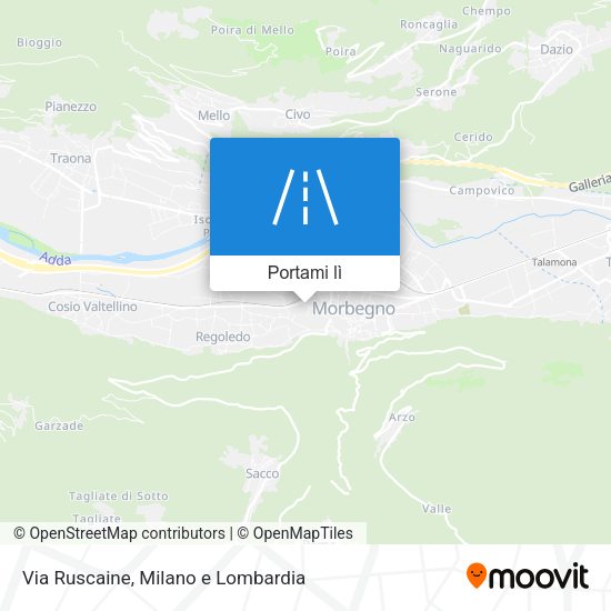 Mappa Via Ruscaine