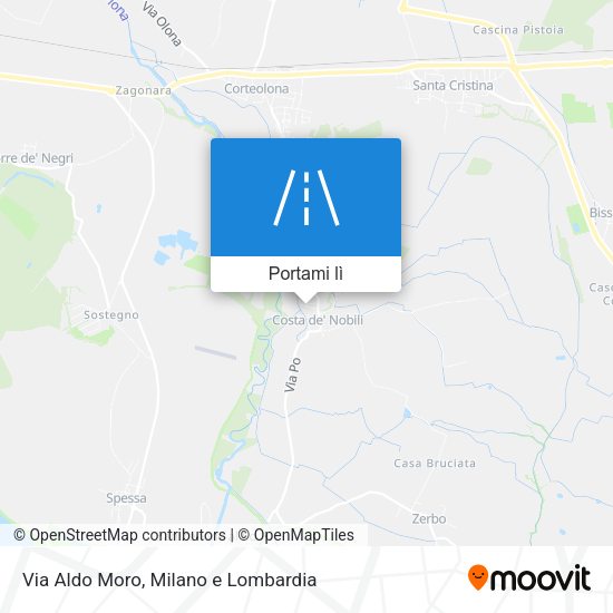 Mappa Via Aldo Moro