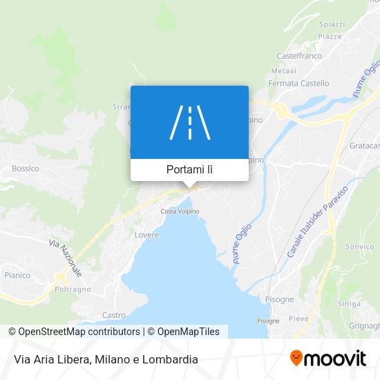 Mappa Via Aria Libera