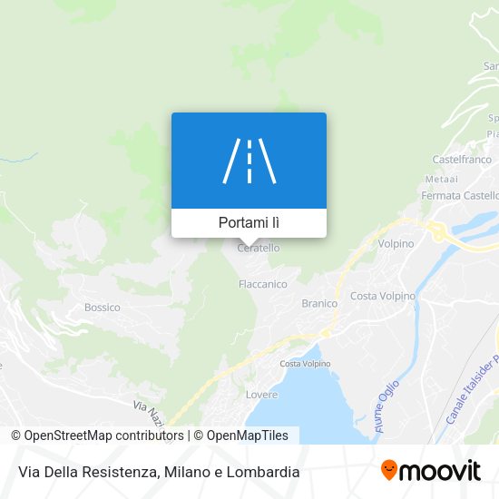 Mappa Via Della Resistenza