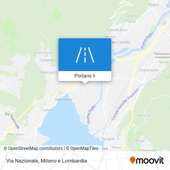 Mappa Via Nazionale