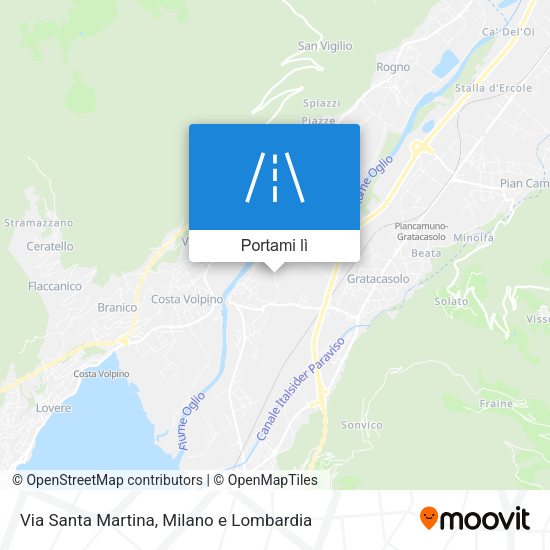 Mappa Via Santa Martina
