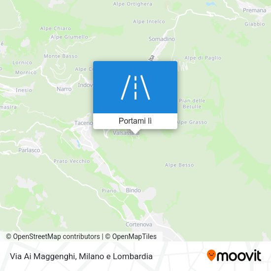 Mappa Via Ai Maggenghi