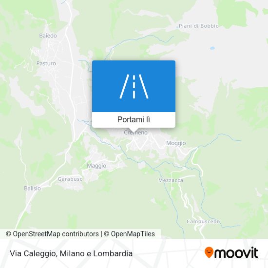 Mappa Via Caleggio