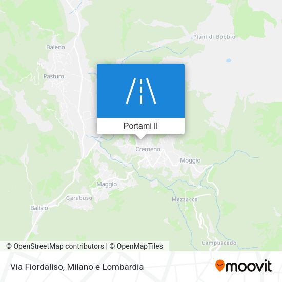 Mappa Via Fiordaliso