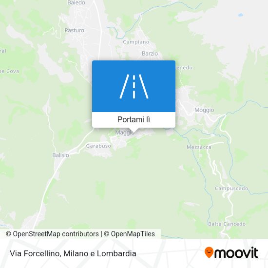 Mappa Via Forcellino
