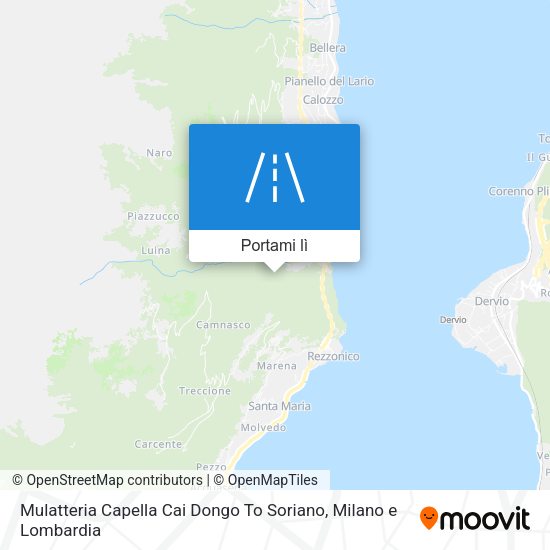 Mappa Mulatteria Capella Cai Dongo To Soriano