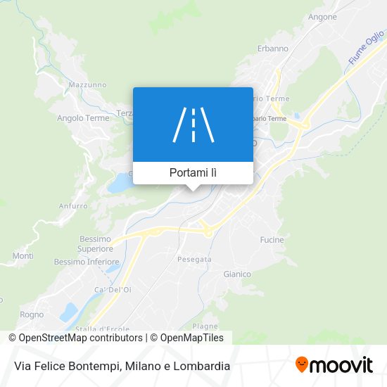 Mappa Via Felice Bontempi
