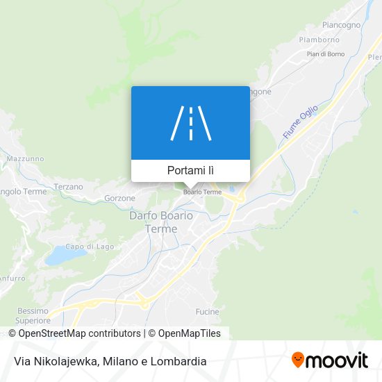 Mappa Via Nikolajewka