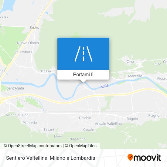 Mappa Sentiero Valtellina