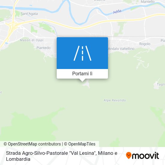 Mappa Strada Agro-Silvo-Pastorale "Val Lesina"