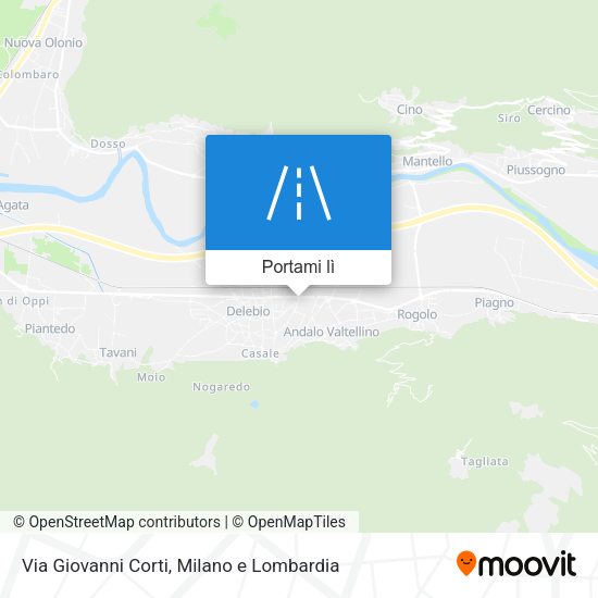 Mappa Via Giovanni Corti