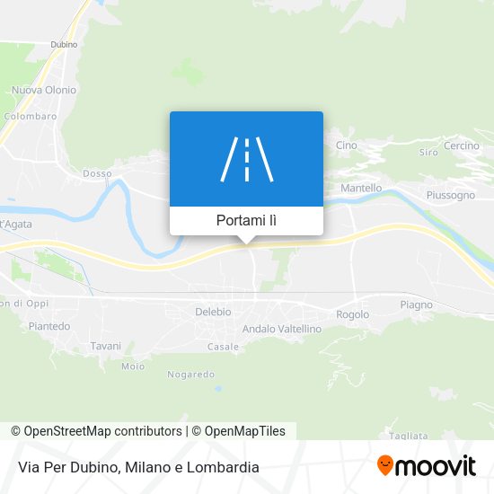Mappa Via Per Dubino