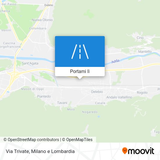 Mappa Via Trivate