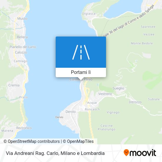 Mappa Via Andreani Rag. Carlo
