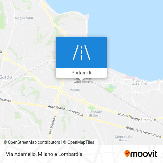 Mappa Via Adamello