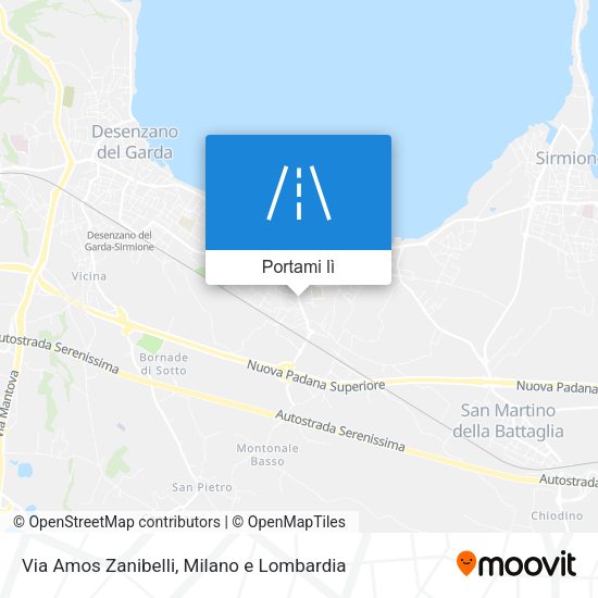 Mappa Via Amos Zanibelli