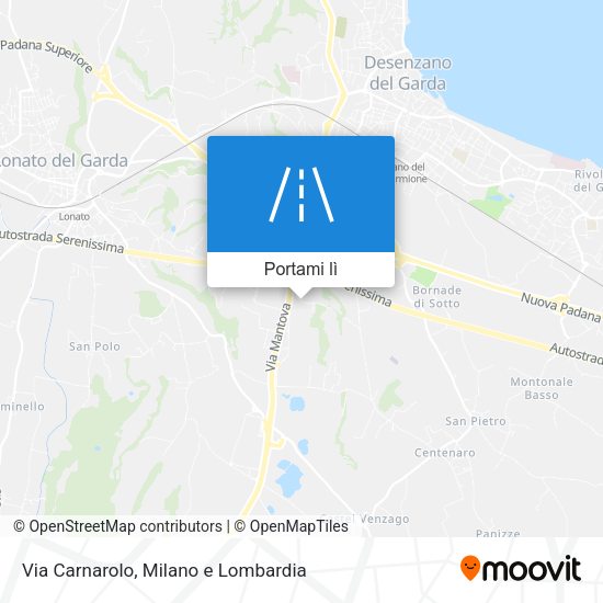 Mappa Via Carnarolo