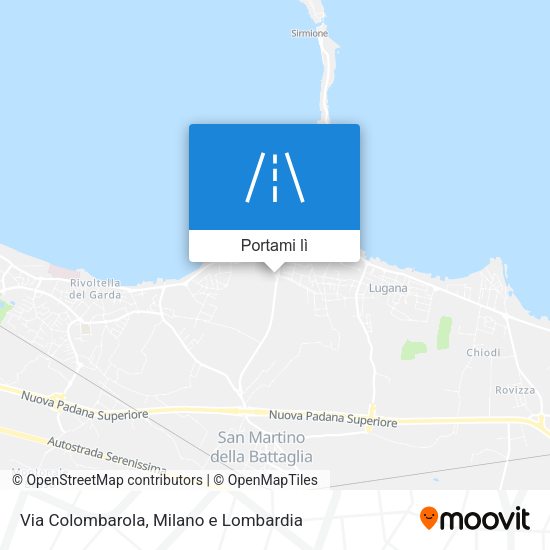 Mappa Via Colombarola