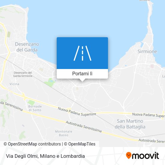 Mappa Via Degli Olmi