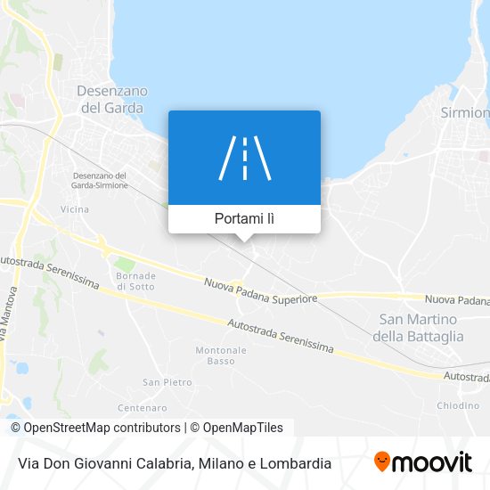 Mappa Via Don Giovanni Calabria