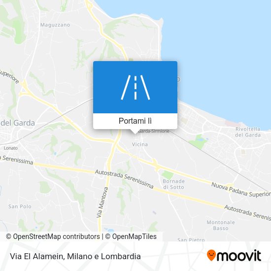 Mappa Via El Alamein