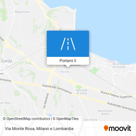 Mappa Via Monte Rosa