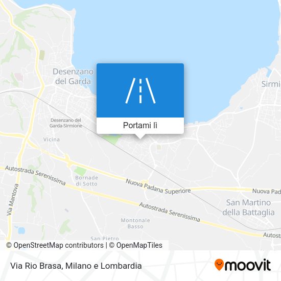 Mappa Via Rio Brasa
