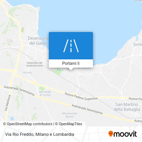 Mappa Via Rio Freddo