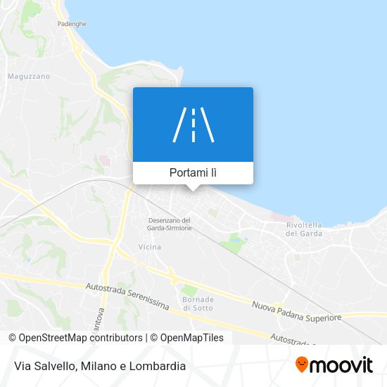 Mappa Via Salvello