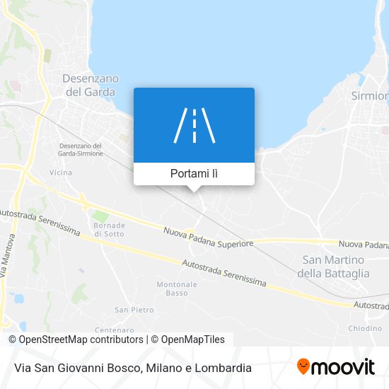 Mappa Via San Giovanni Bosco
