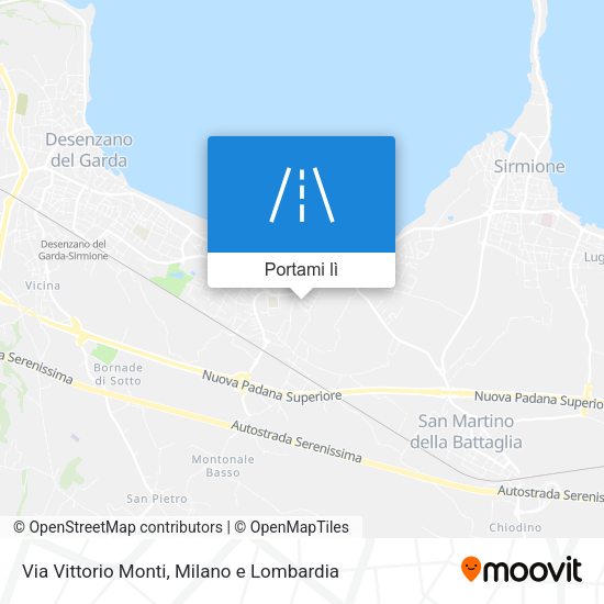 Mappa Via Vittorio Monti