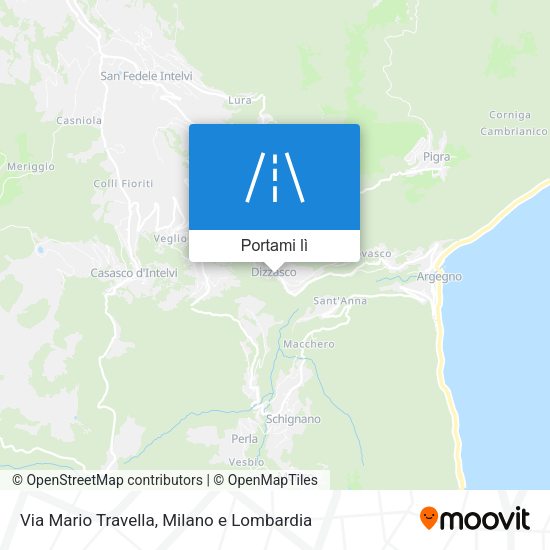 Mappa Via Mario Travella