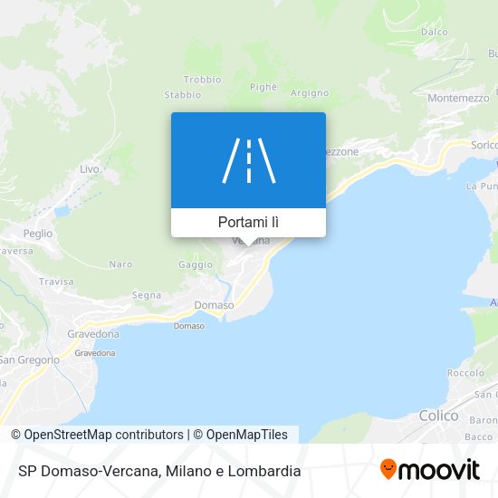 Mappa SP Domaso-Vercana