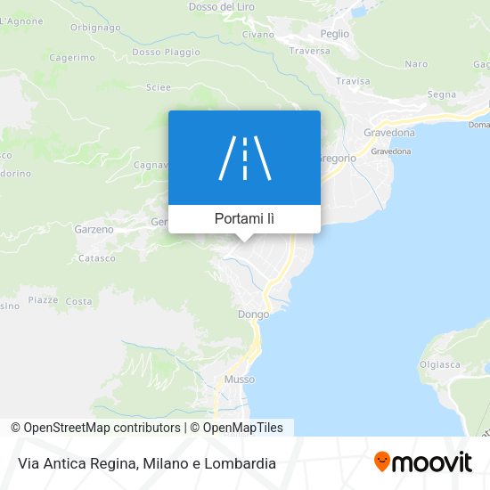 Mappa Via Antica Regina