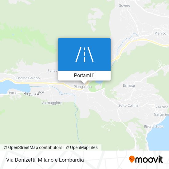 Mappa Via Donizetti