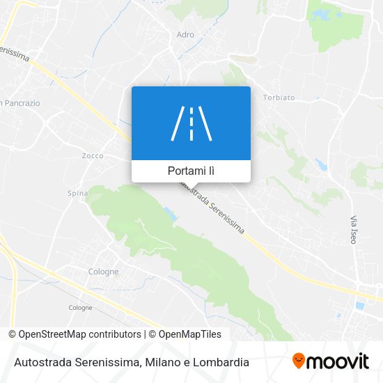 Mappa Autostrada Serenissima