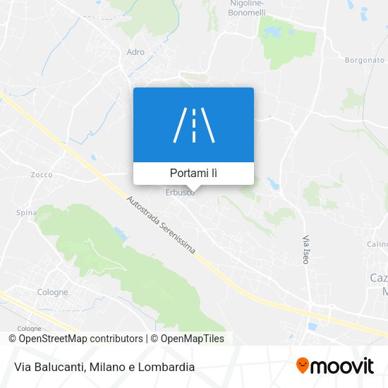 Mappa Via Balucanti