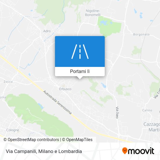 Mappa Via Campanili