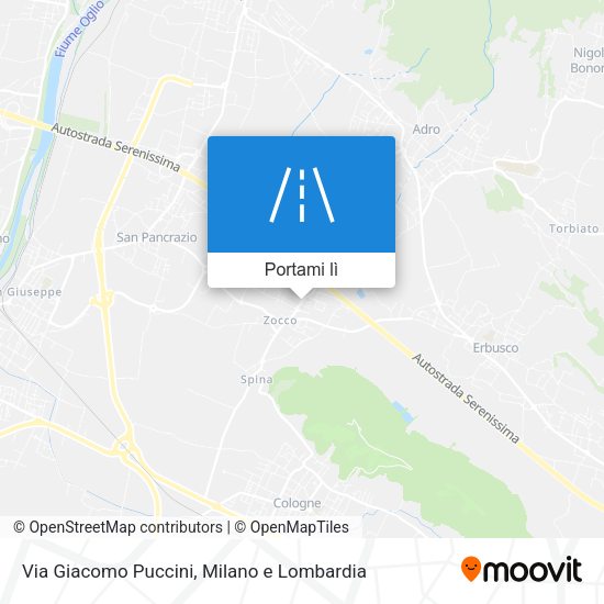 Mappa Via Giacomo Puccini