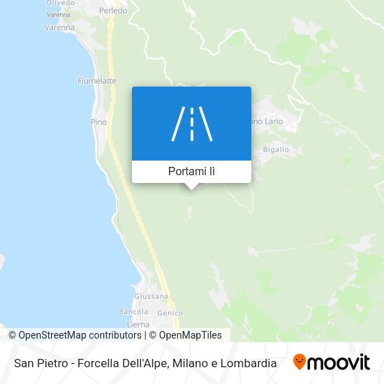 Mappa San Pietro - Forcella Dell'Alpe
