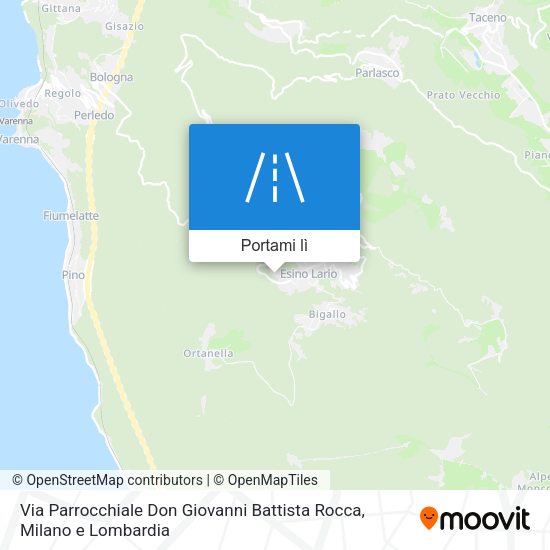 Mappa Via Parrocchiale Don Giovanni Battista Rocca