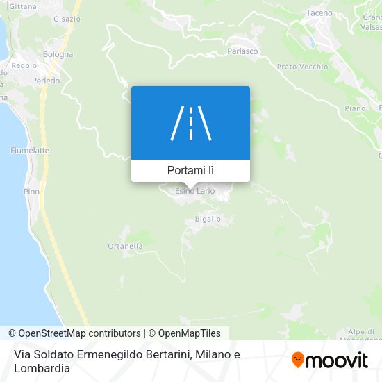 Mappa Via Soldato Ermenegildo Bertarini